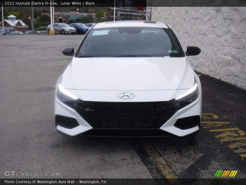 Lunar White / Black 2023 Hyundai Elantra N-Line
