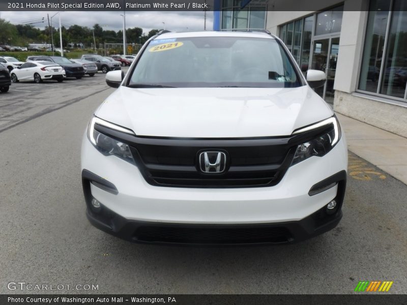 Platinum White Pearl / Black 2021 Honda Pilot Special Edition AWD