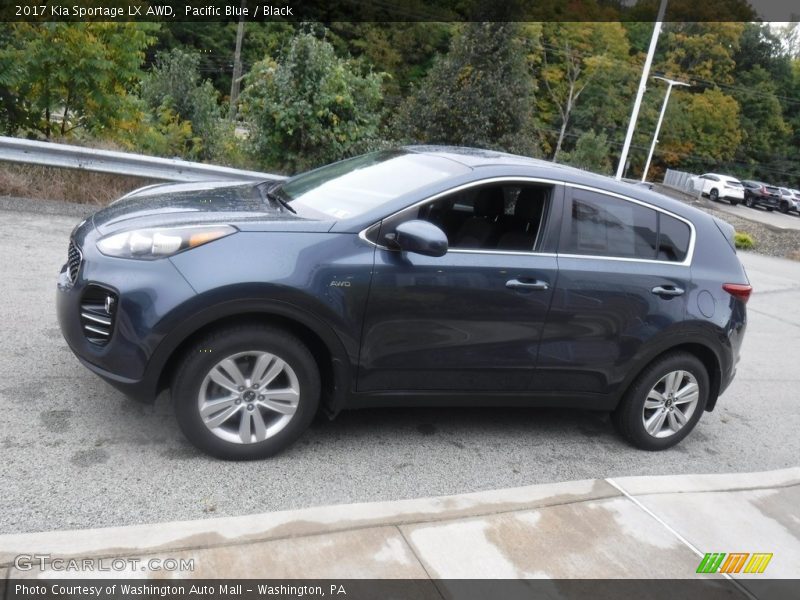 Pacific Blue / Black 2017 Kia Sportage LX AWD