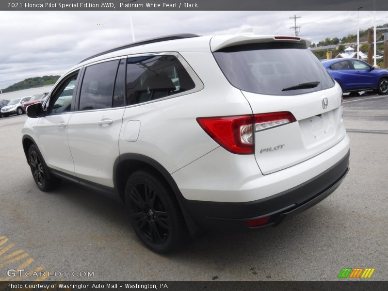 Platinum White Pearl / Black 2021 Honda Pilot Special Edition AWD