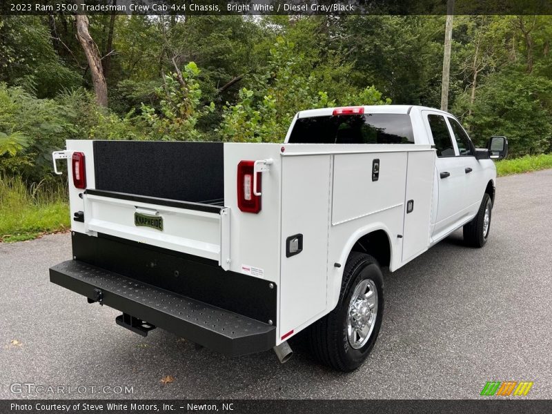 Bright White / Diesel Gray/Black 2023 Ram 3500 Tradesman Crew Cab 4x4 Chassis