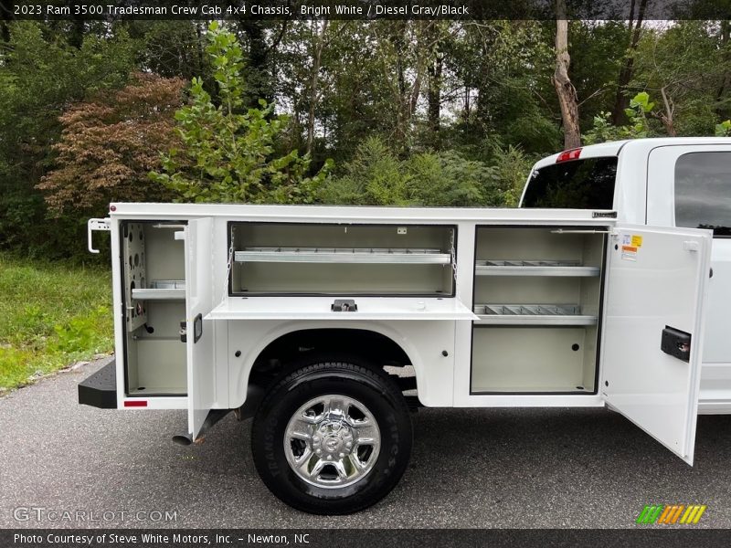 Bright White / Diesel Gray/Black 2023 Ram 3500 Tradesman Crew Cab 4x4 Chassis