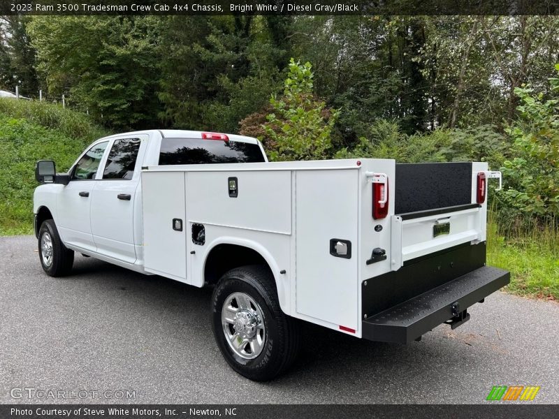 Bright White / Diesel Gray/Black 2023 Ram 3500 Tradesman Crew Cab 4x4 Chassis