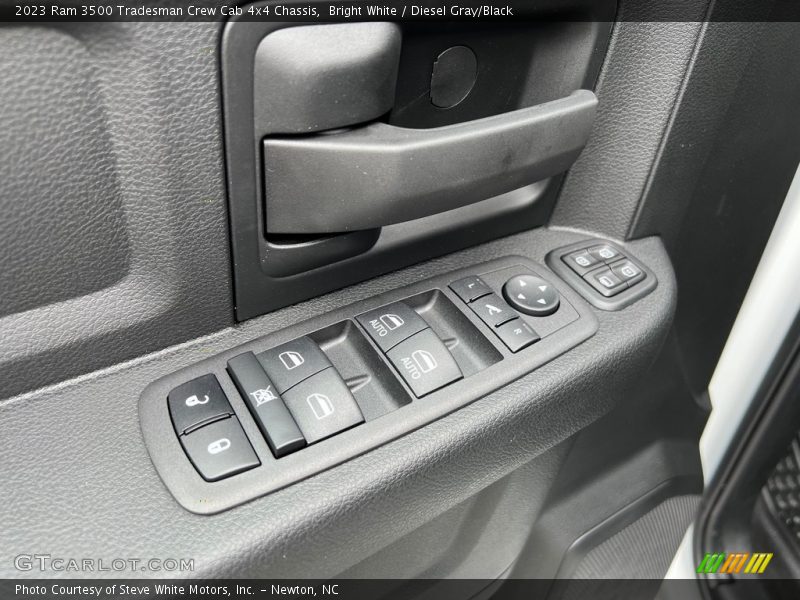 Bright White / Diesel Gray/Black 2023 Ram 3500 Tradesman Crew Cab 4x4 Chassis