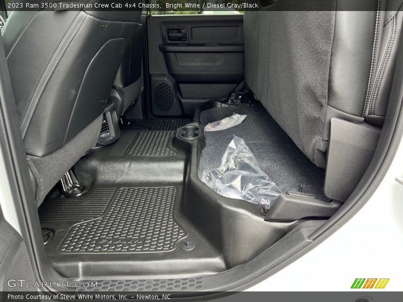 Bright White / Diesel Gray/Black 2023 Ram 3500 Tradesman Crew Cab 4x4 Chassis