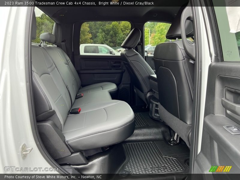Bright White / Diesel Gray/Black 2023 Ram 3500 Tradesman Crew Cab 4x4 Chassis