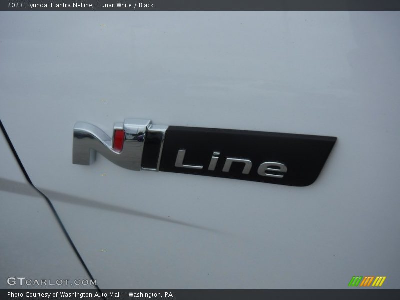 Lunar White / Black 2023 Hyundai Elantra N-Line