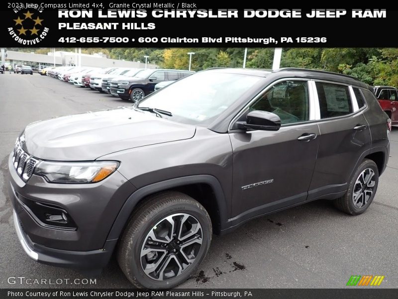 Granite Crystal Metallic / Black 2023 Jeep Compass Limited 4x4