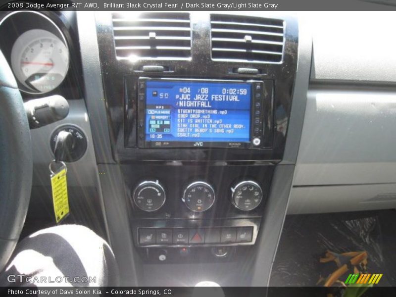 Brilliant Black Crystal Pearl / Dark Slate Gray/Light Slate Gray 2008 Dodge Avenger R/T AWD