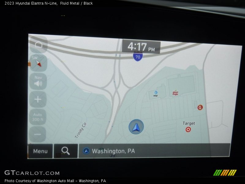 Navigation of 2023 Elantra N-Line