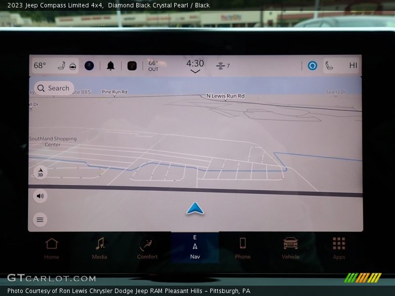 Navigation of 2023 Compass Limited 4x4