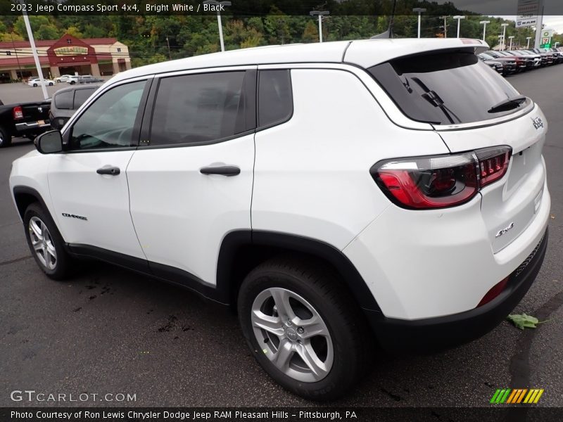 Bright White / Black 2023 Jeep Compass Sport 4x4