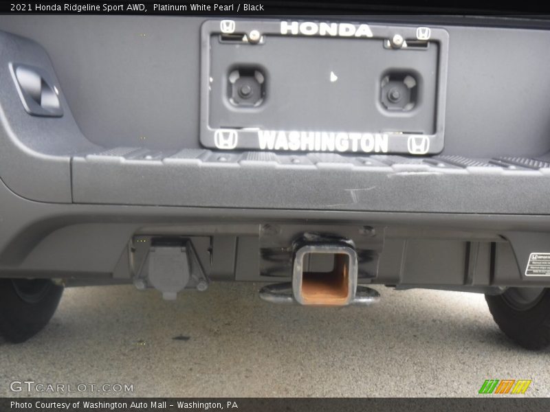 Platinum White Pearl / Black 2021 Honda Ridgeline Sport AWD
