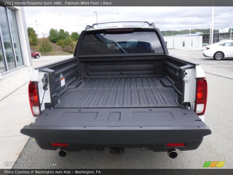 Platinum White Pearl / Black 2021 Honda Ridgeline Sport AWD