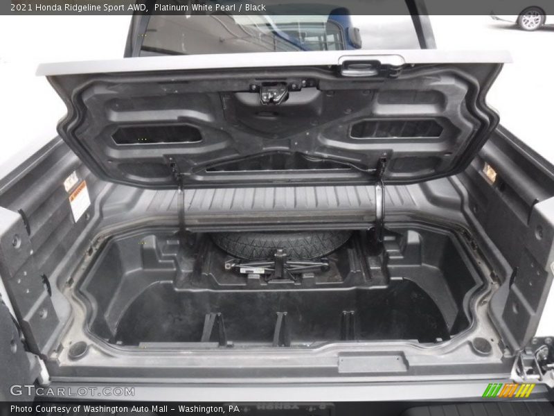 Platinum White Pearl / Black 2021 Honda Ridgeline Sport AWD