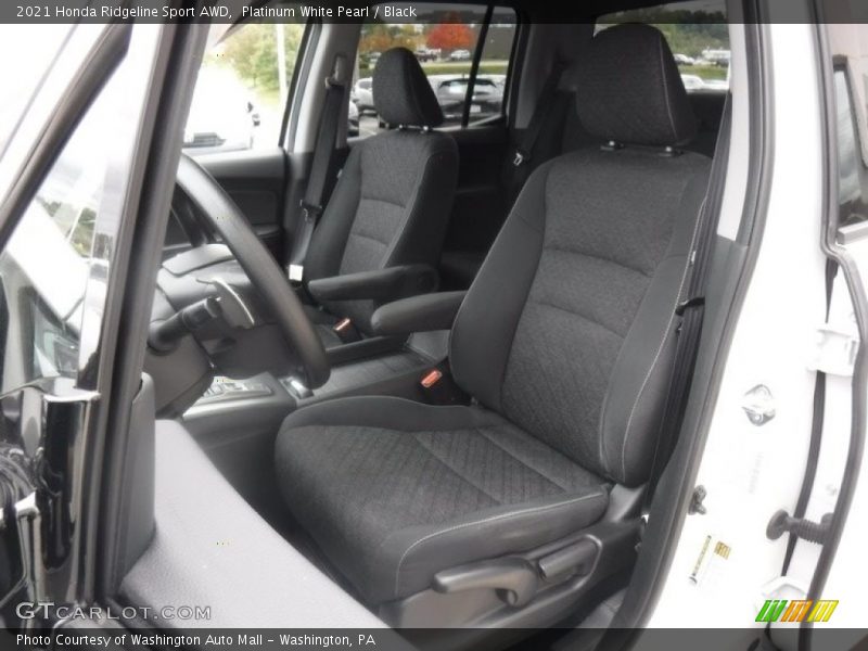 Platinum White Pearl / Black 2021 Honda Ridgeline Sport AWD