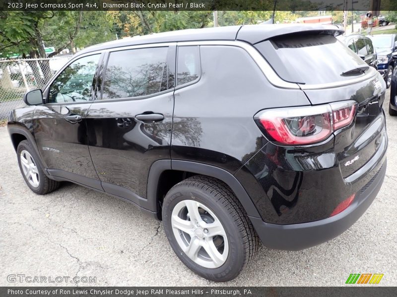 Diamond Black Crystal Pearl / Black 2023 Jeep Compass Sport 4x4