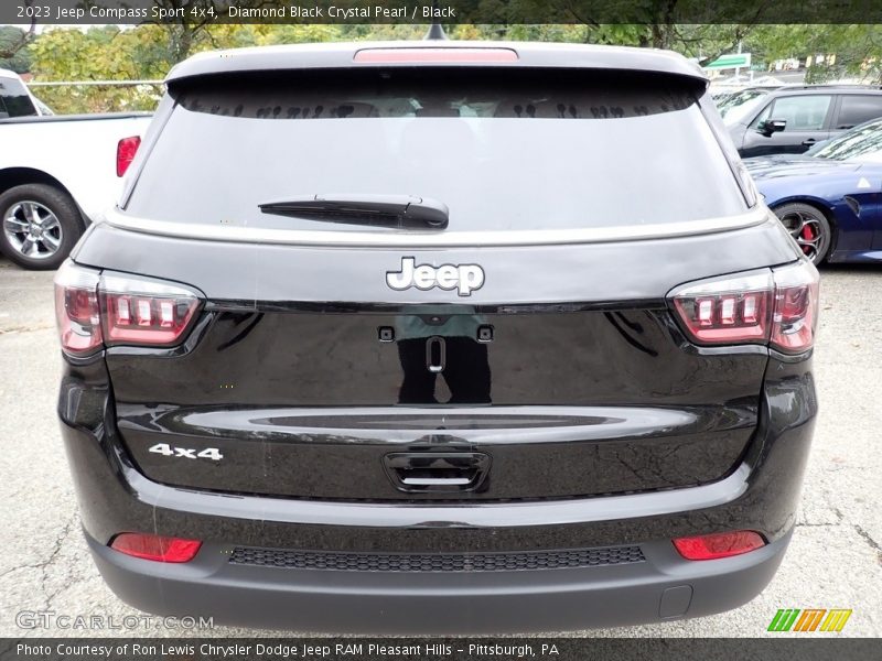 Diamond Black Crystal Pearl / Black 2023 Jeep Compass Sport 4x4