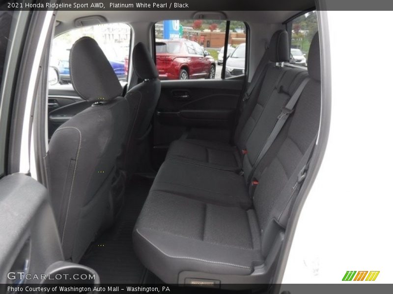 Platinum White Pearl / Black 2021 Honda Ridgeline Sport AWD