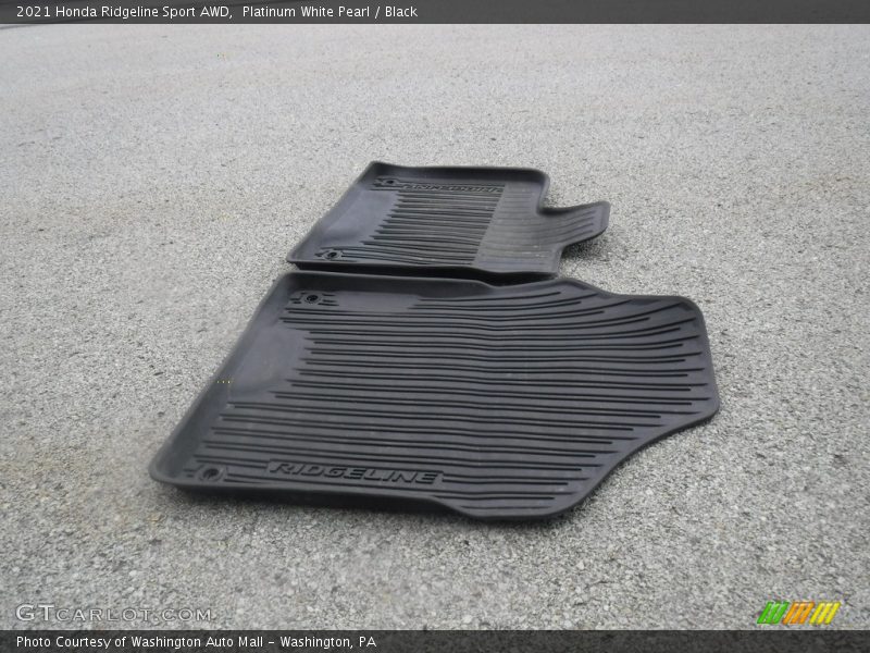 Platinum White Pearl / Black 2021 Honda Ridgeline Sport AWD