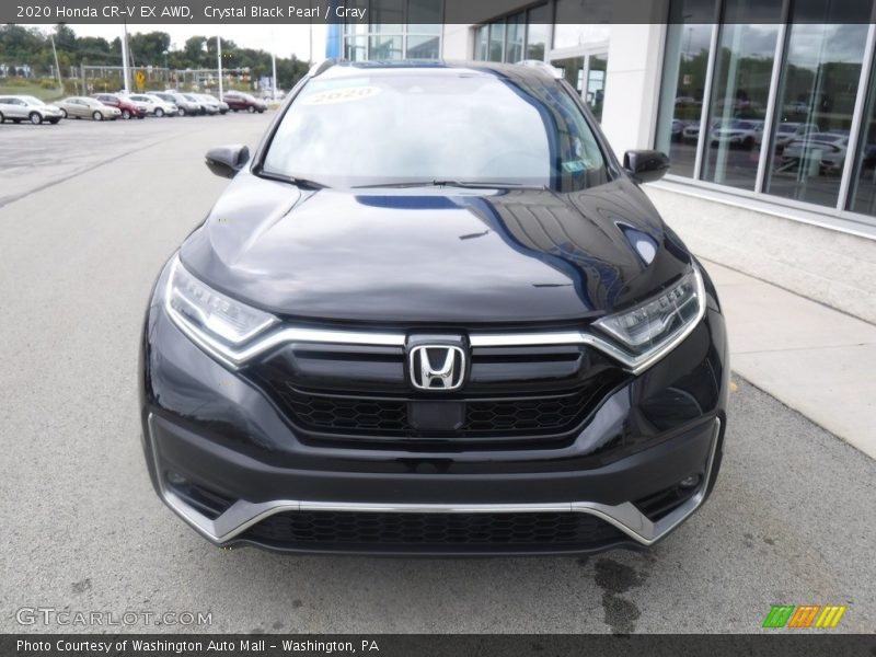 Crystal Black Pearl / Gray 2020 Honda CR-V EX AWD
