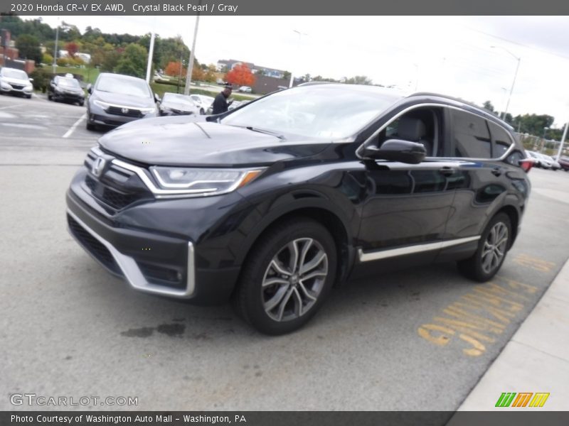 Crystal Black Pearl / Gray 2020 Honda CR-V EX AWD