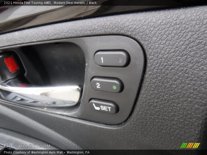 Modern Steel Metallic / Black 2021 Honda Pilot Touring AWD