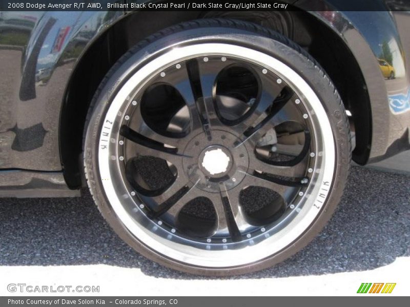Brilliant Black Crystal Pearl / Dark Slate Gray/Light Slate Gray 2008 Dodge Avenger R/T AWD