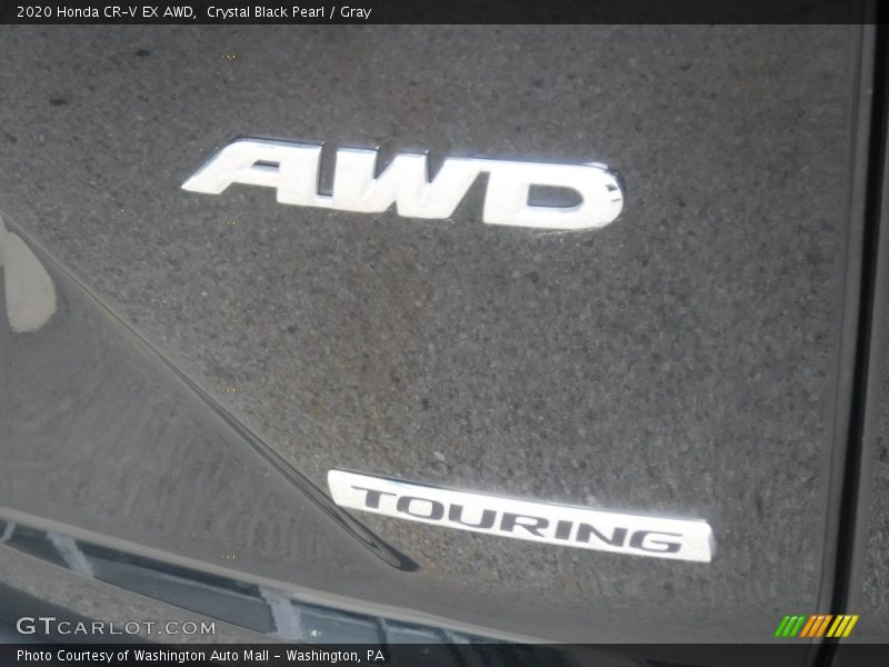 Crystal Black Pearl / Gray 2020 Honda CR-V EX AWD