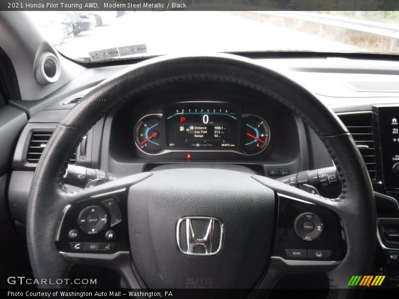 Modern Steel Metallic / Black 2021 Honda Pilot Touring AWD