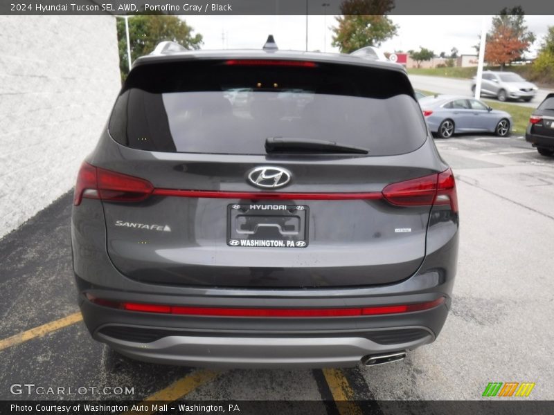 Portofino Gray / Black 2024 Hyundai Tucson SEL AWD