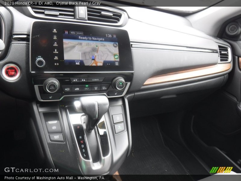 Crystal Black Pearl / Gray 2020 Honda CR-V EX AWD