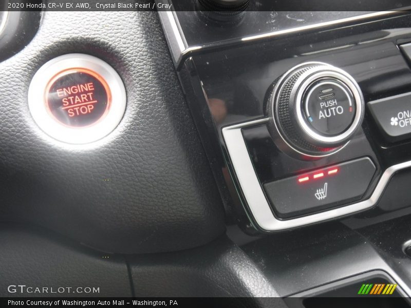 Crystal Black Pearl / Gray 2020 Honda CR-V EX AWD