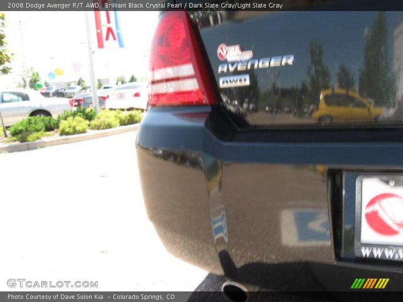 Brilliant Black Crystal Pearl / Dark Slate Gray/Light Slate Gray 2008 Dodge Avenger R/T AWD
