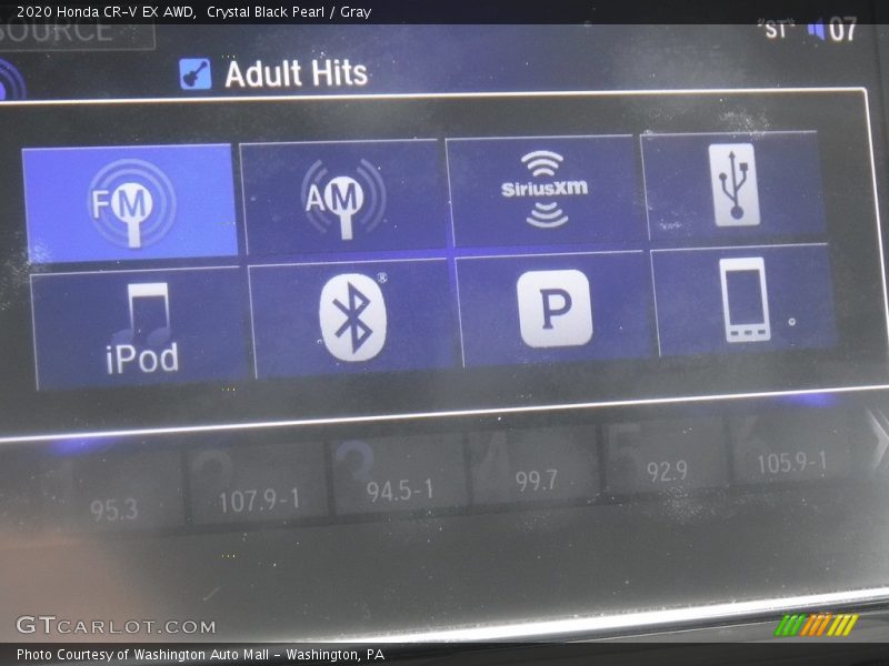 Crystal Black Pearl / Gray 2020 Honda CR-V EX AWD