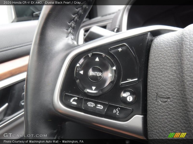 Crystal Black Pearl / Gray 2020 Honda CR-V EX AWD