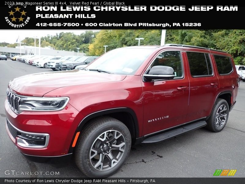 Velvet Red Pearl / Global Black 2023 Jeep Wagoneer Series III 4x4