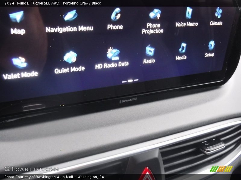 Portofino Gray / Black 2024 Hyundai Tucson SEL AWD