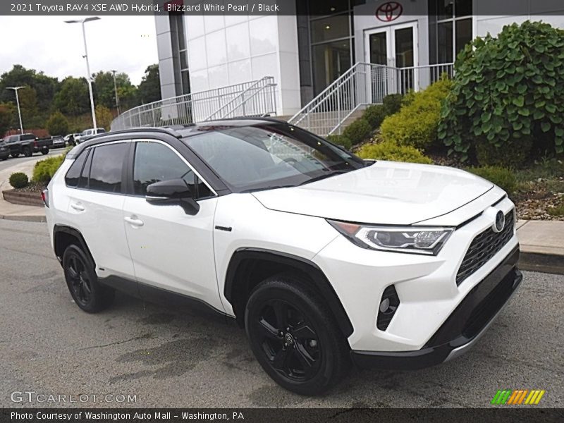 Front 3/4 View of 2021 RAV4 XSE AWD Hybrid