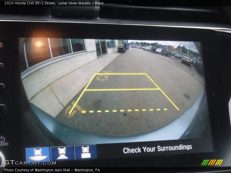 Lunar Silver Metallic / Black 2020 Honda Civic EX-L Sedan