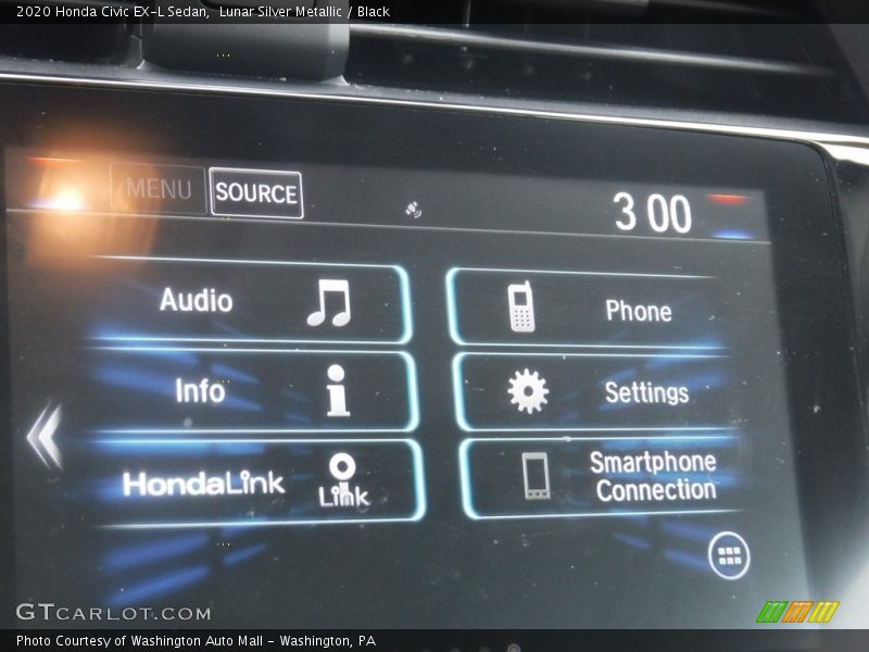 Lunar Silver Metallic / Black 2020 Honda Civic EX-L Sedan