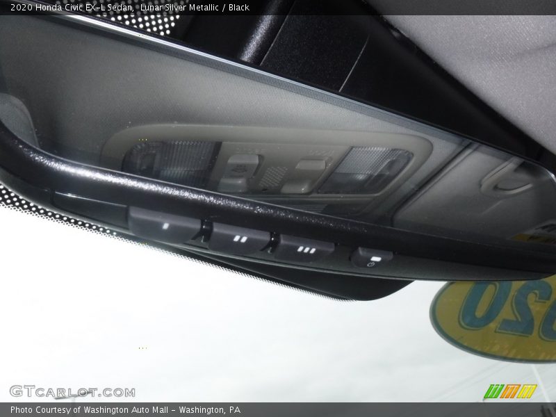 Lunar Silver Metallic / Black 2020 Honda Civic EX-L Sedan