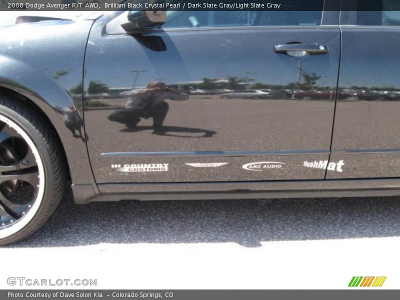 Brilliant Black Crystal Pearl / Dark Slate Gray/Light Slate Gray 2008 Dodge Avenger R/T AWD