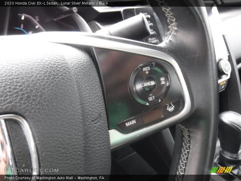 Lunar Silver Metallic / Black 2020 Honda Civic EX-L Sedan