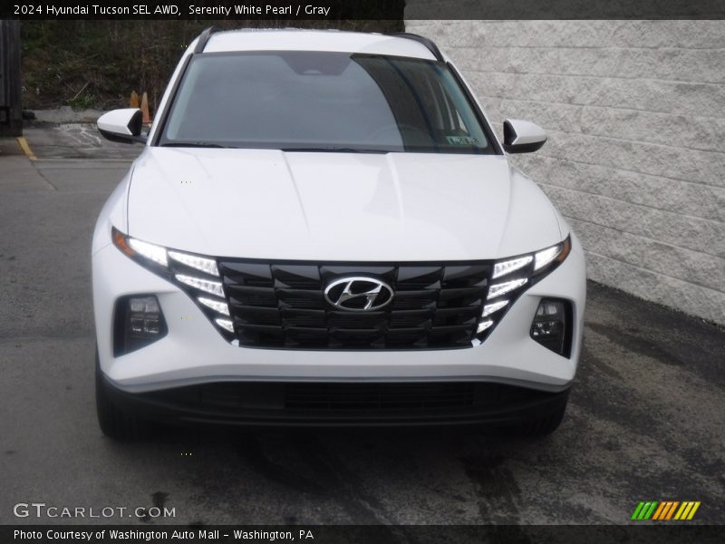 Serenity White Pearl / Gray 2024 Hyundai Tucson SEL AWD