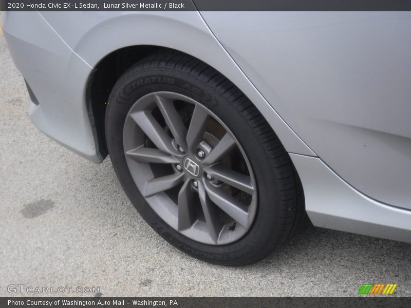 Lunar Silver Metallic / Black 2020 Honda Civic EX-L Sedan