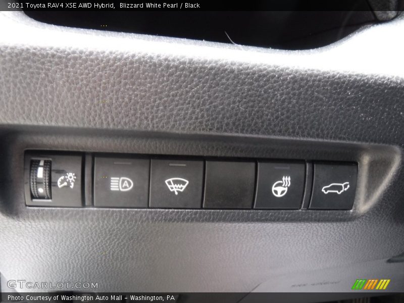Blizzard White Pearl / Black 2021 Toyota RAV4 XSE AWD Hybrid