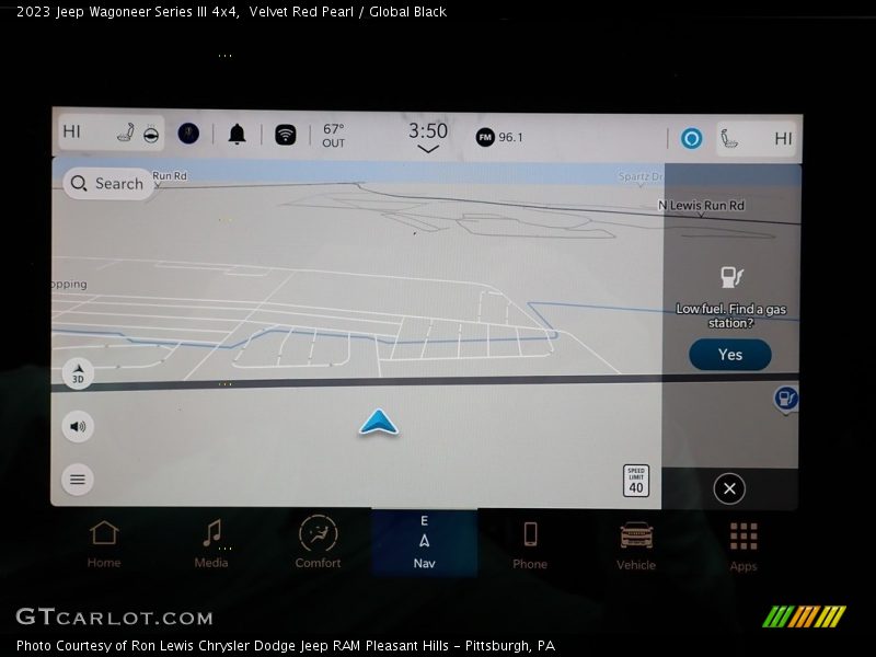 Navigation of 2023 Wagoneer Series III 4x4