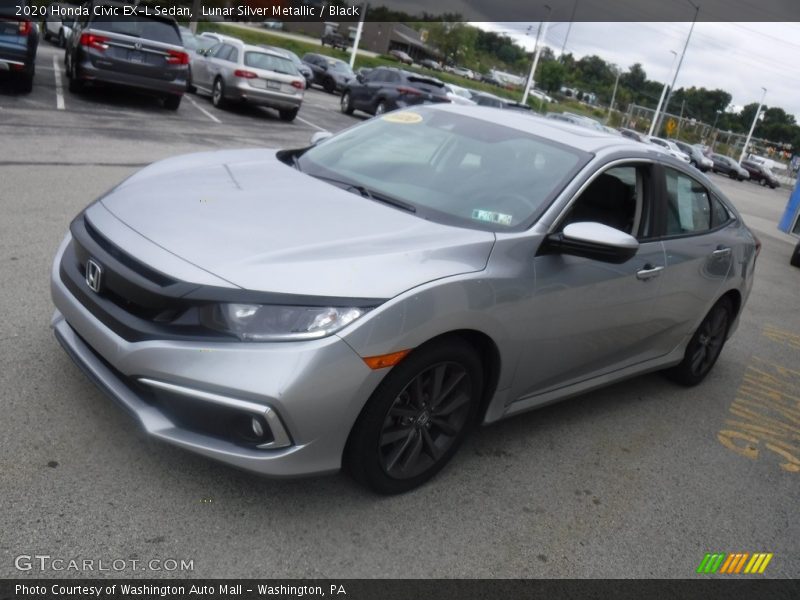 Lunar Silver Metallic / Black 2020 Honda Civic EX-L Sedan