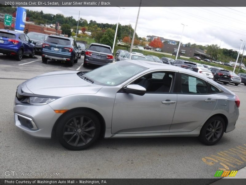 Lunar Silver Metallic / Black 2020 Honda Civic EX-L Sedan
